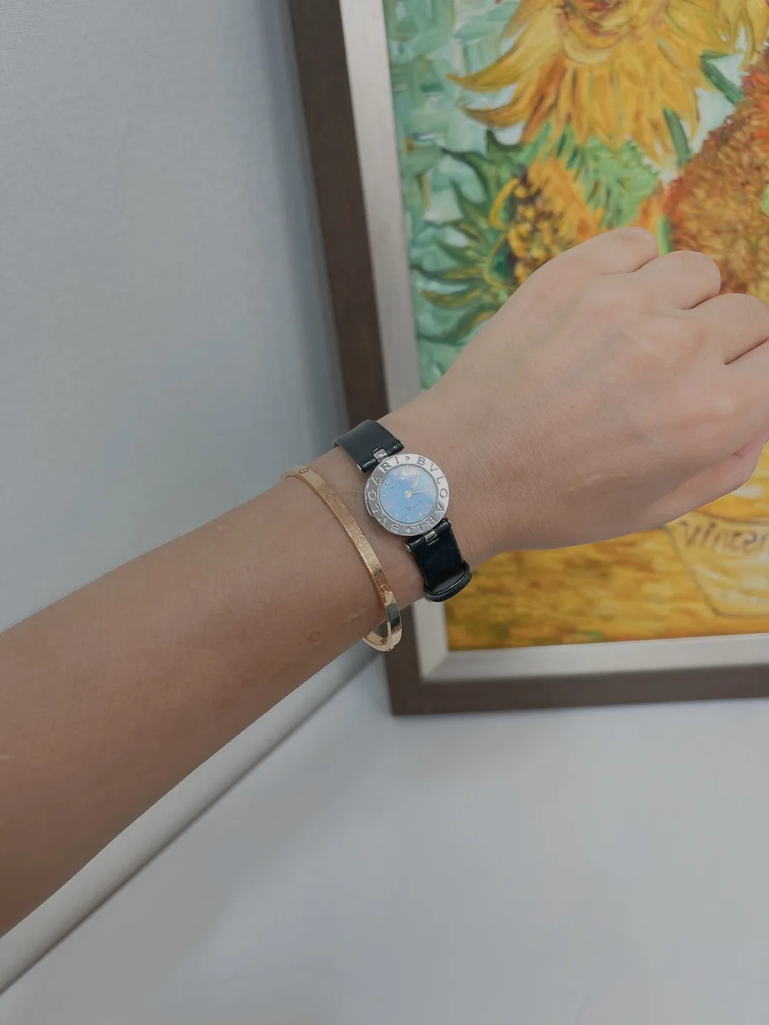 불가리 비제로원 다이아 시계 22m 정품 M