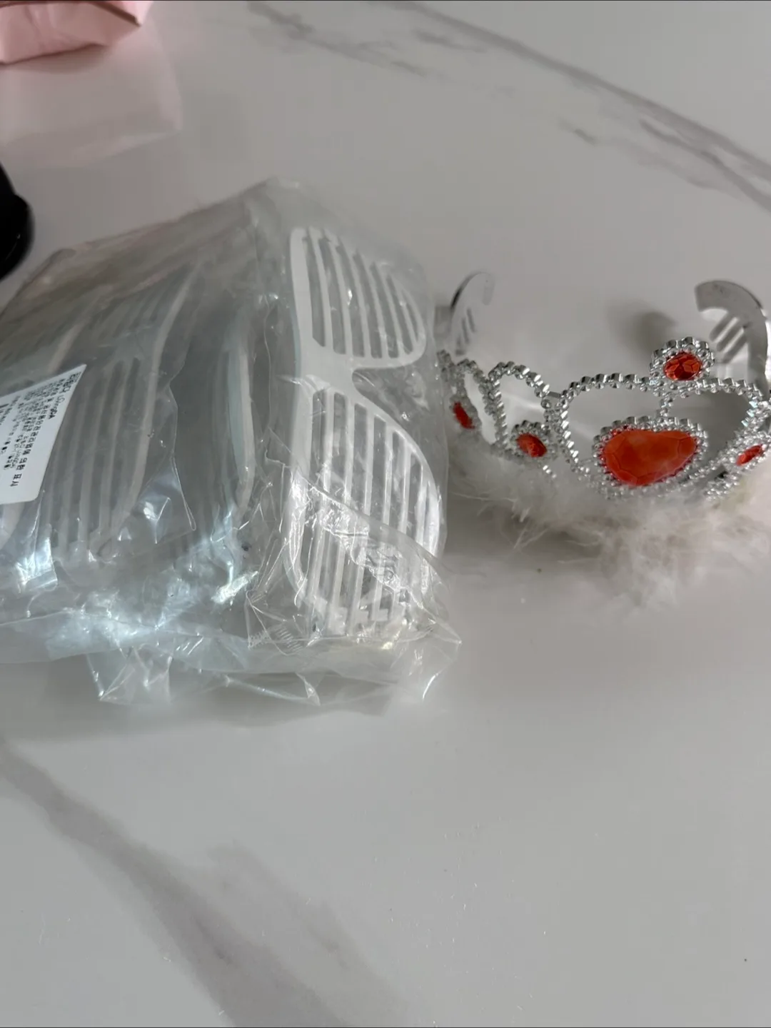 공주 티아라 & 선글라스 세트