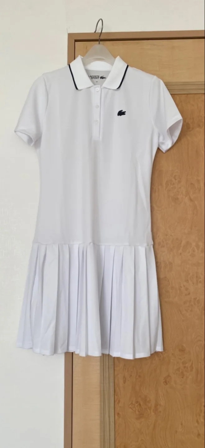 [새상품]라코스테 테니스원피스 화이트 36(택있음)