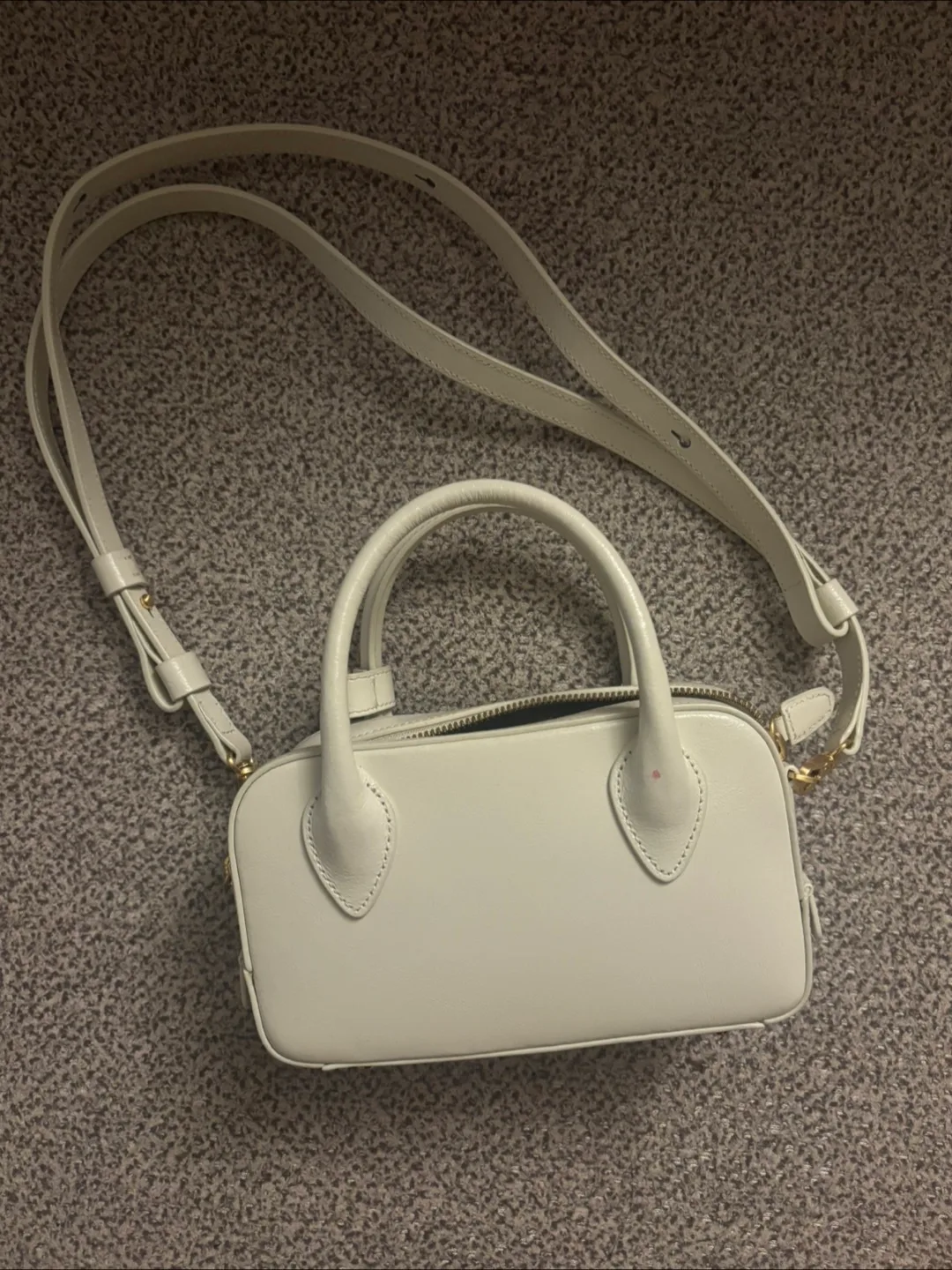 드메리엘 미니 볼링백 크림