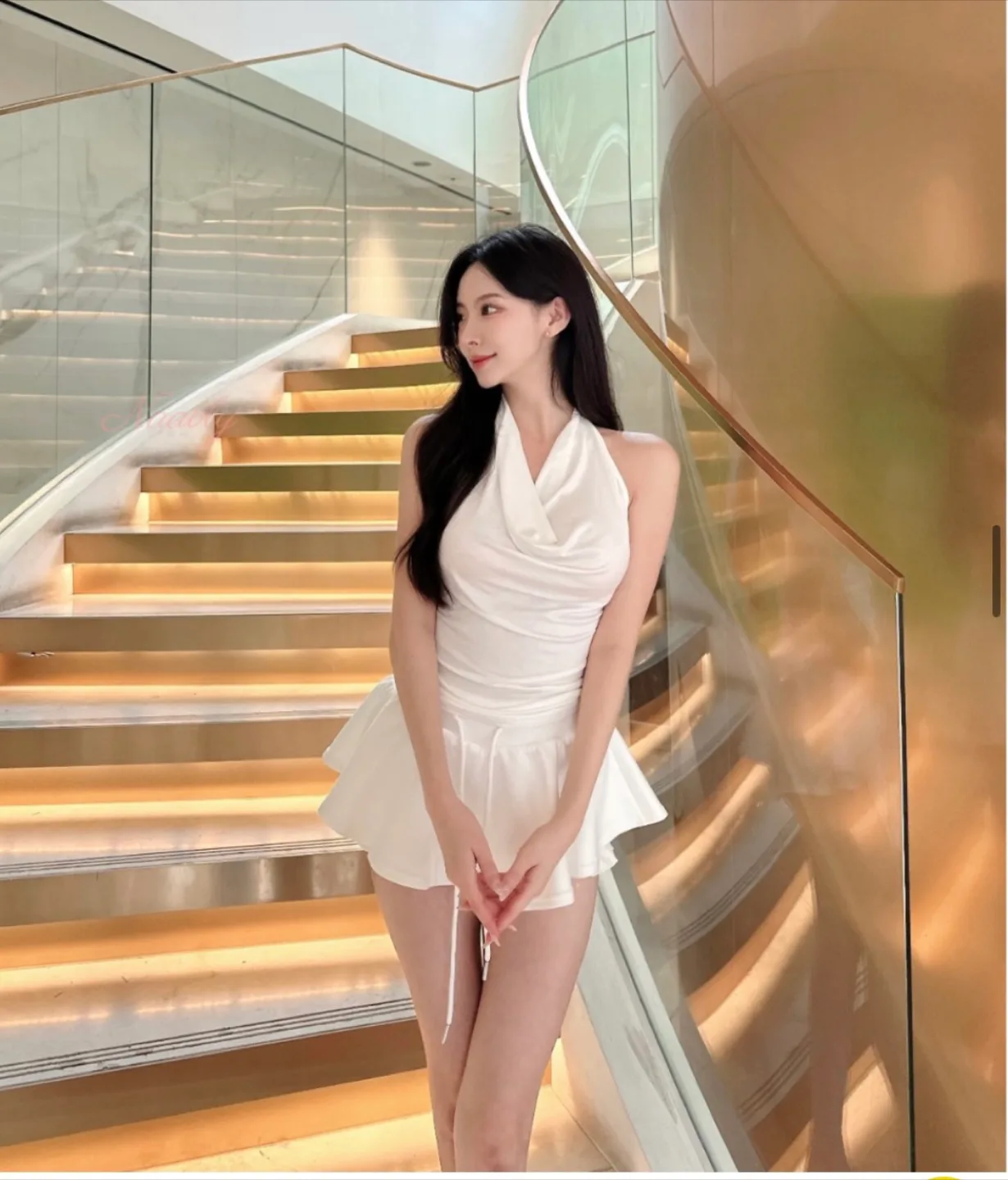 홀터나시 치마바지 세트 새상품