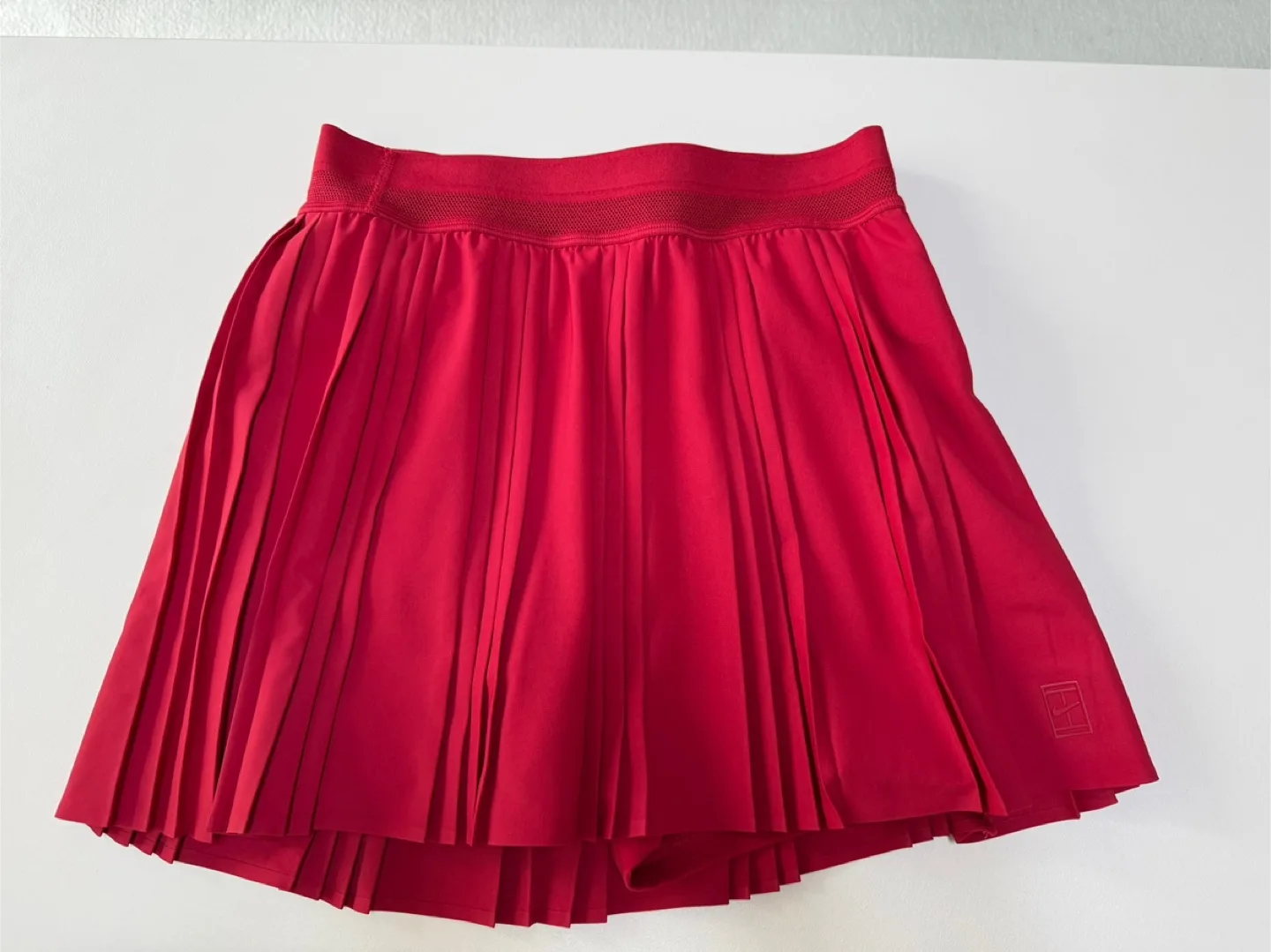 나이키 플리츠 테니스 스커트 S 레드