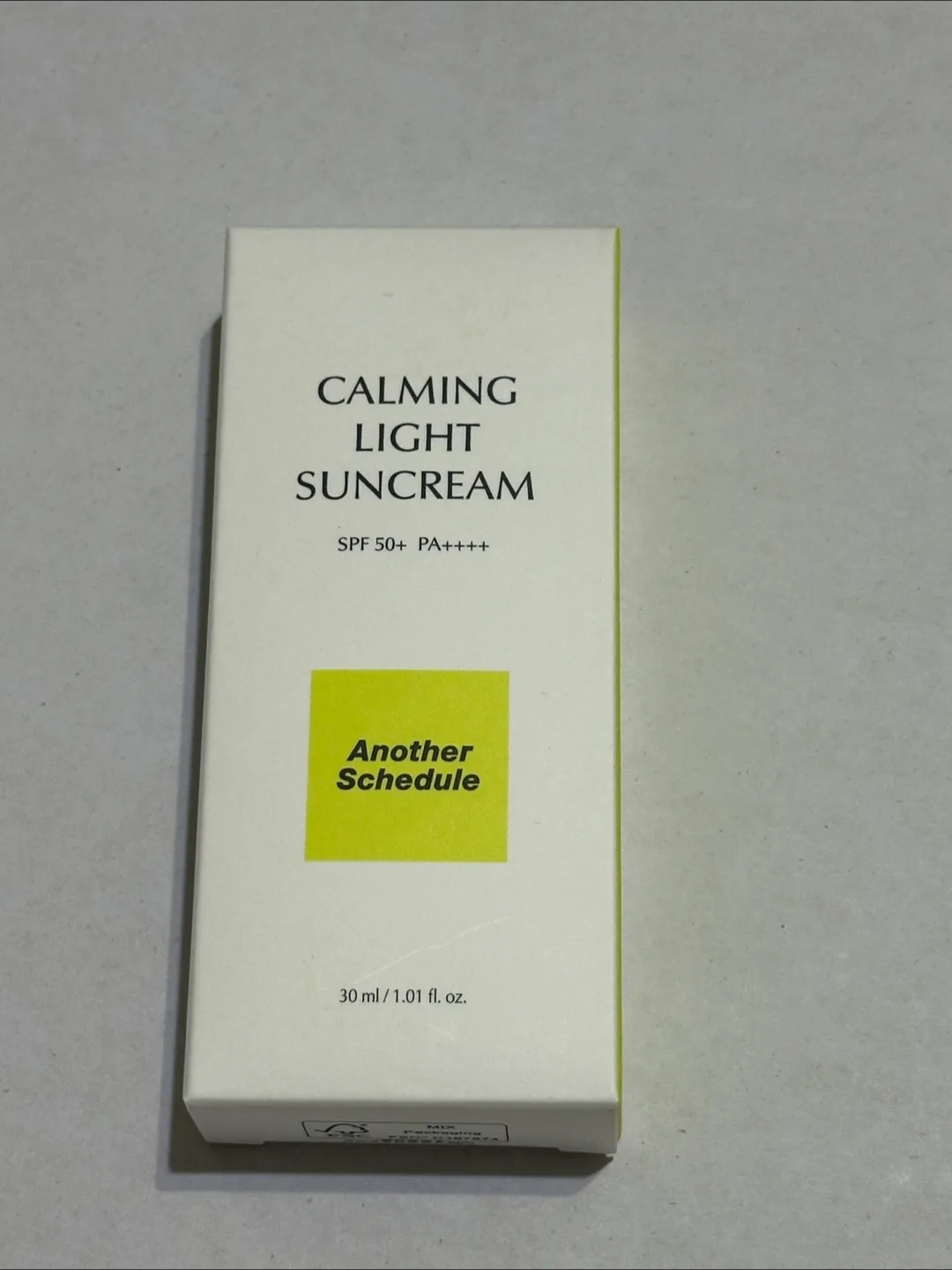 어나더스케줄 선크림 새상품