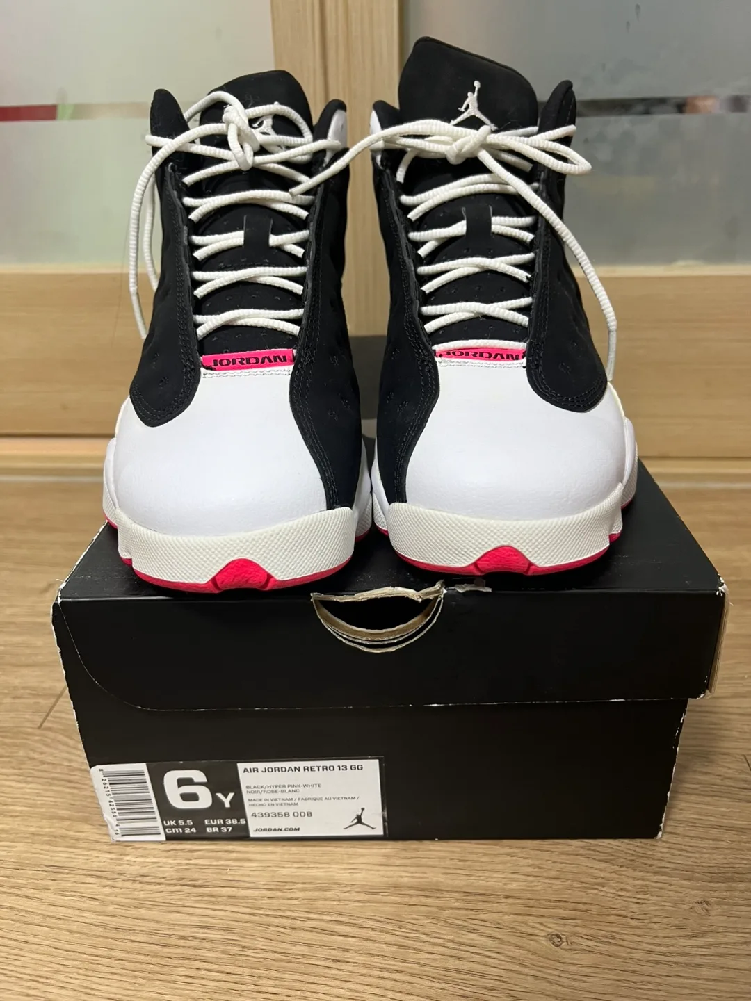 조던13 하이퍼핑크 240 한정판 nike jordan 나이키 조던 운동화 6y