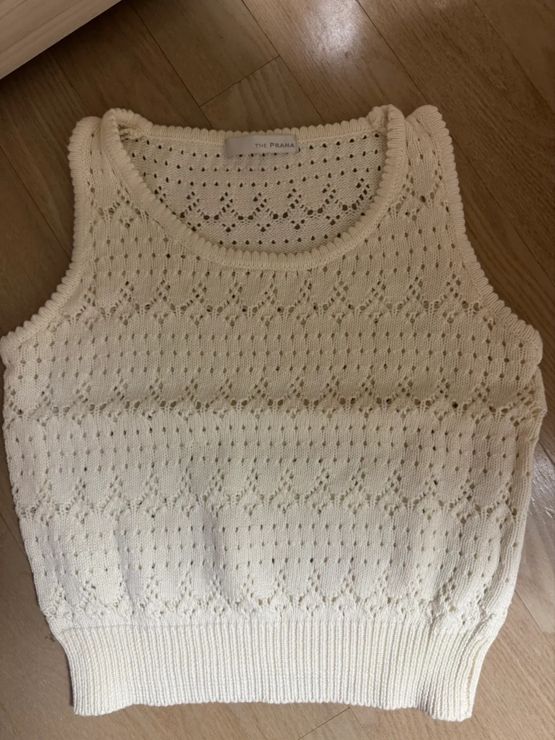 더프라나 아이보리 니트 나시