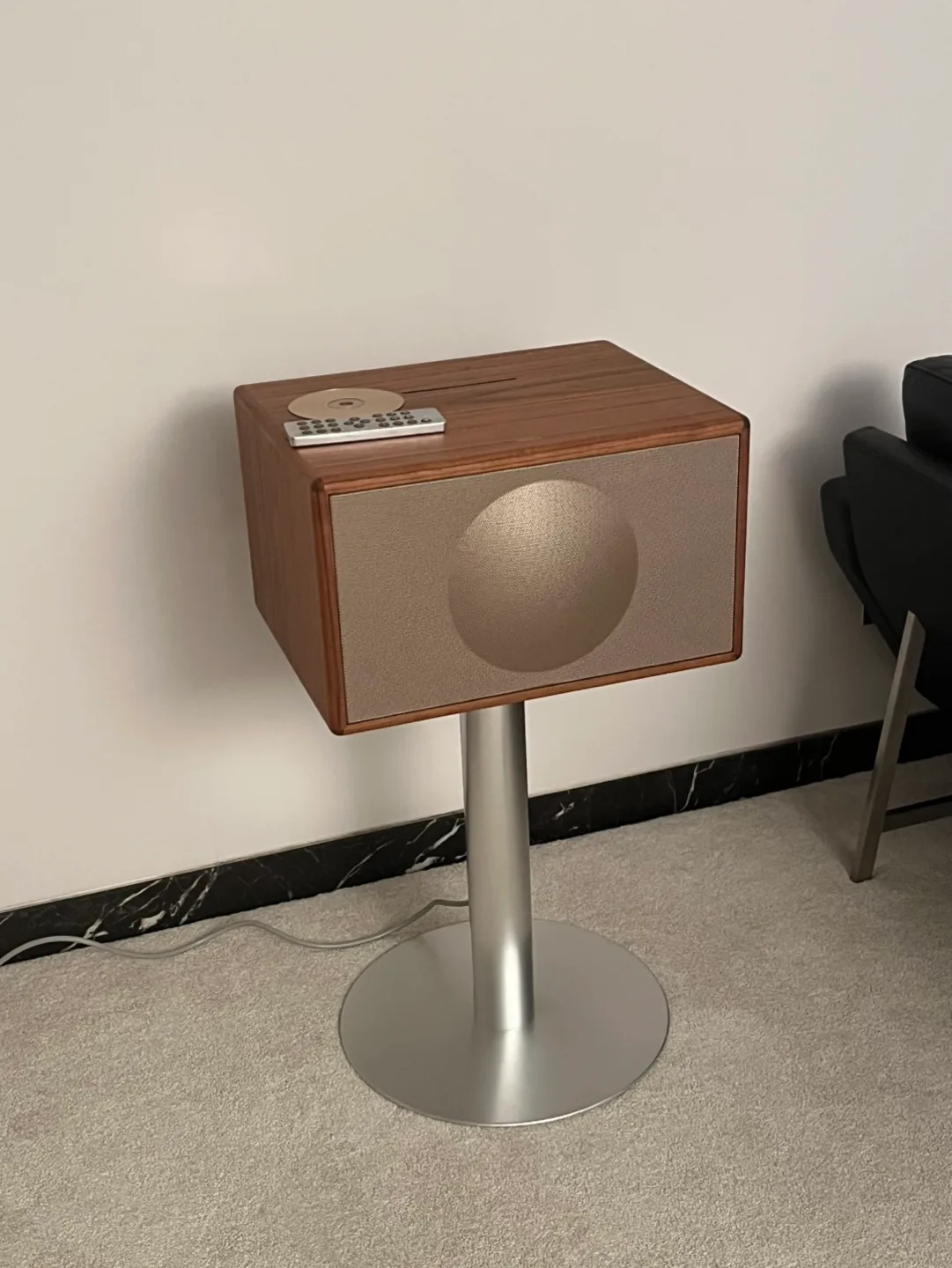 제네바 스피커 L 월넛 스탠드 세트