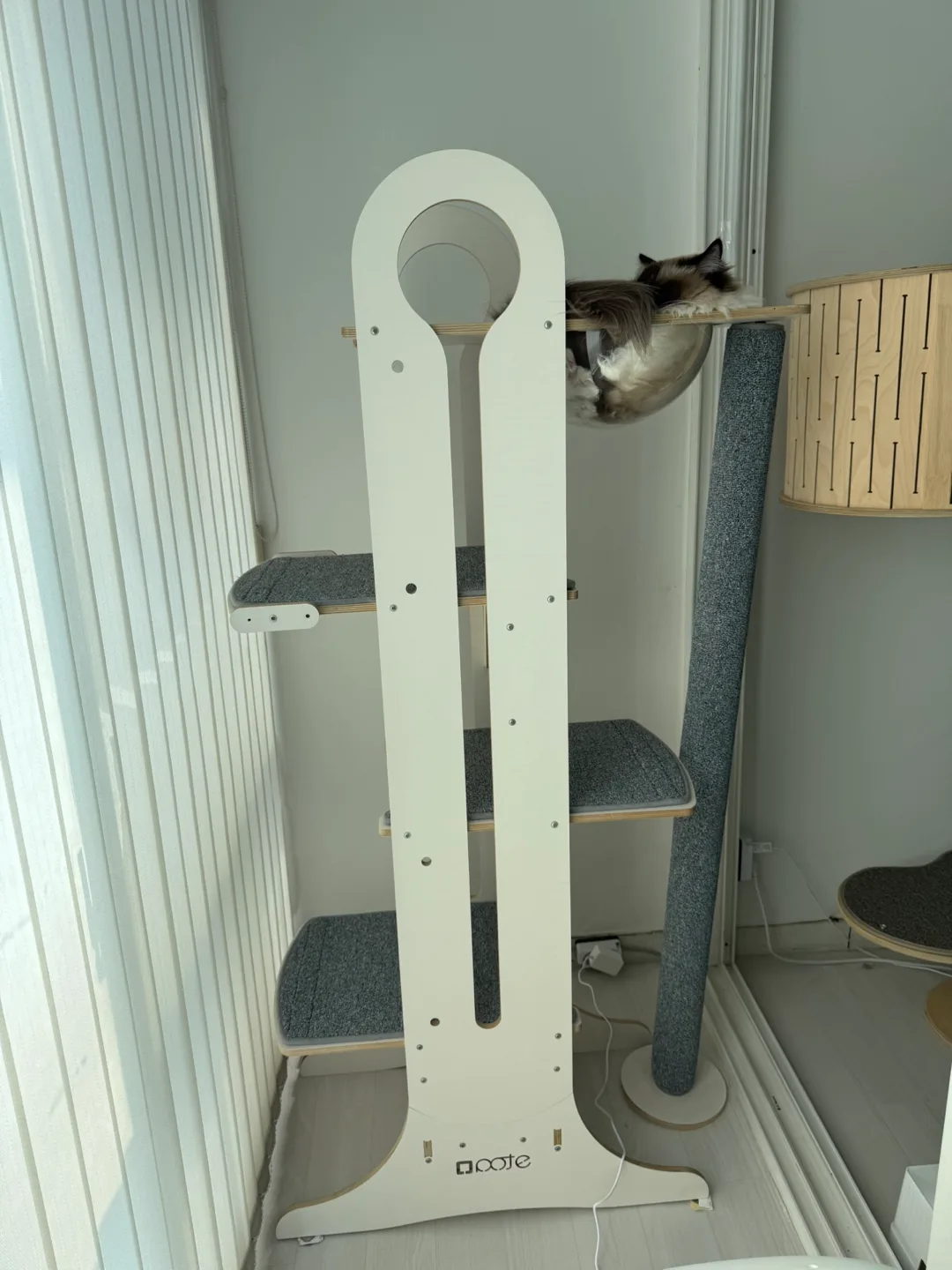뽀떼 미유 고양이 원목 타워