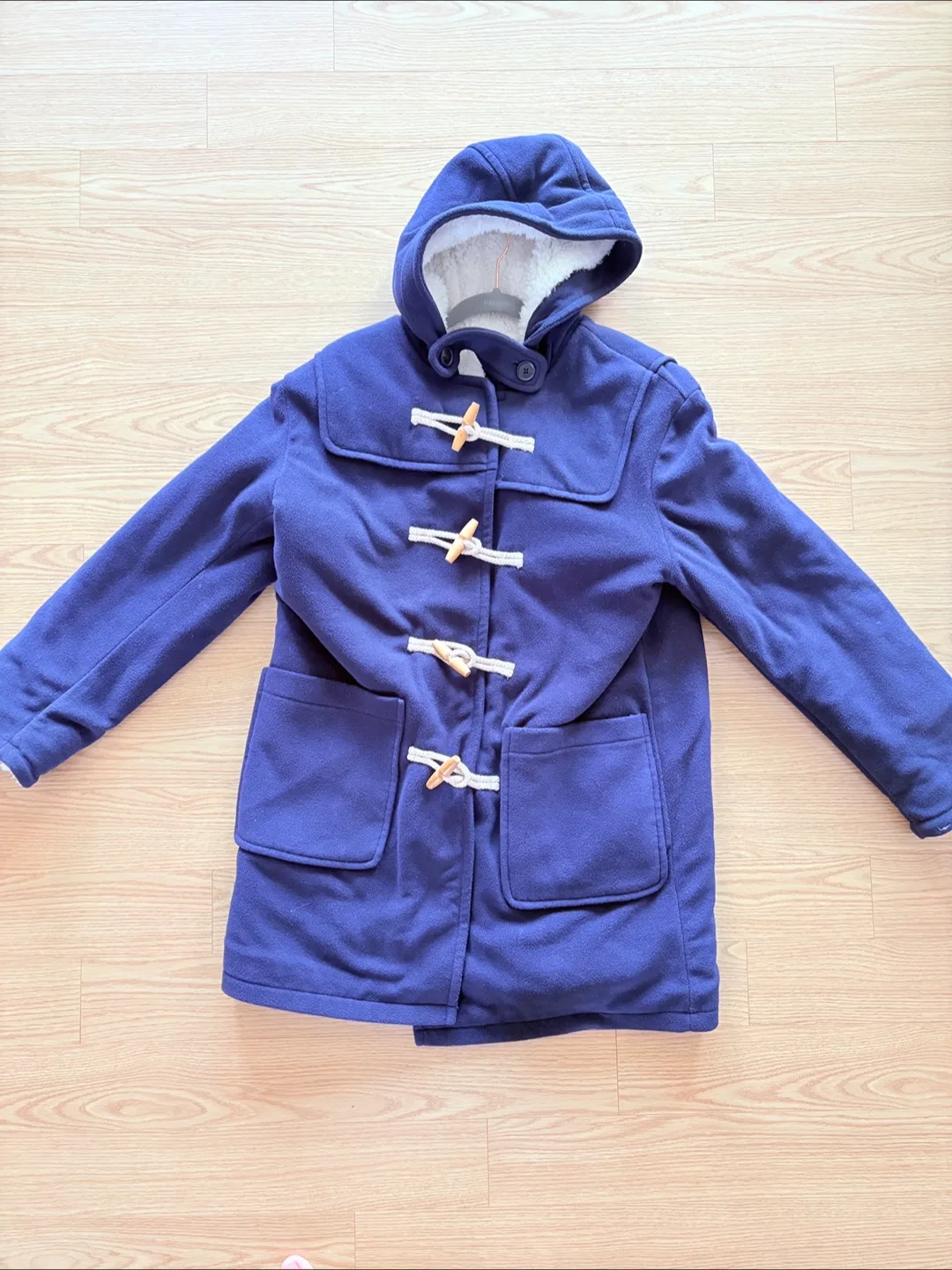 스파오 더플 코트 M 중고등학생