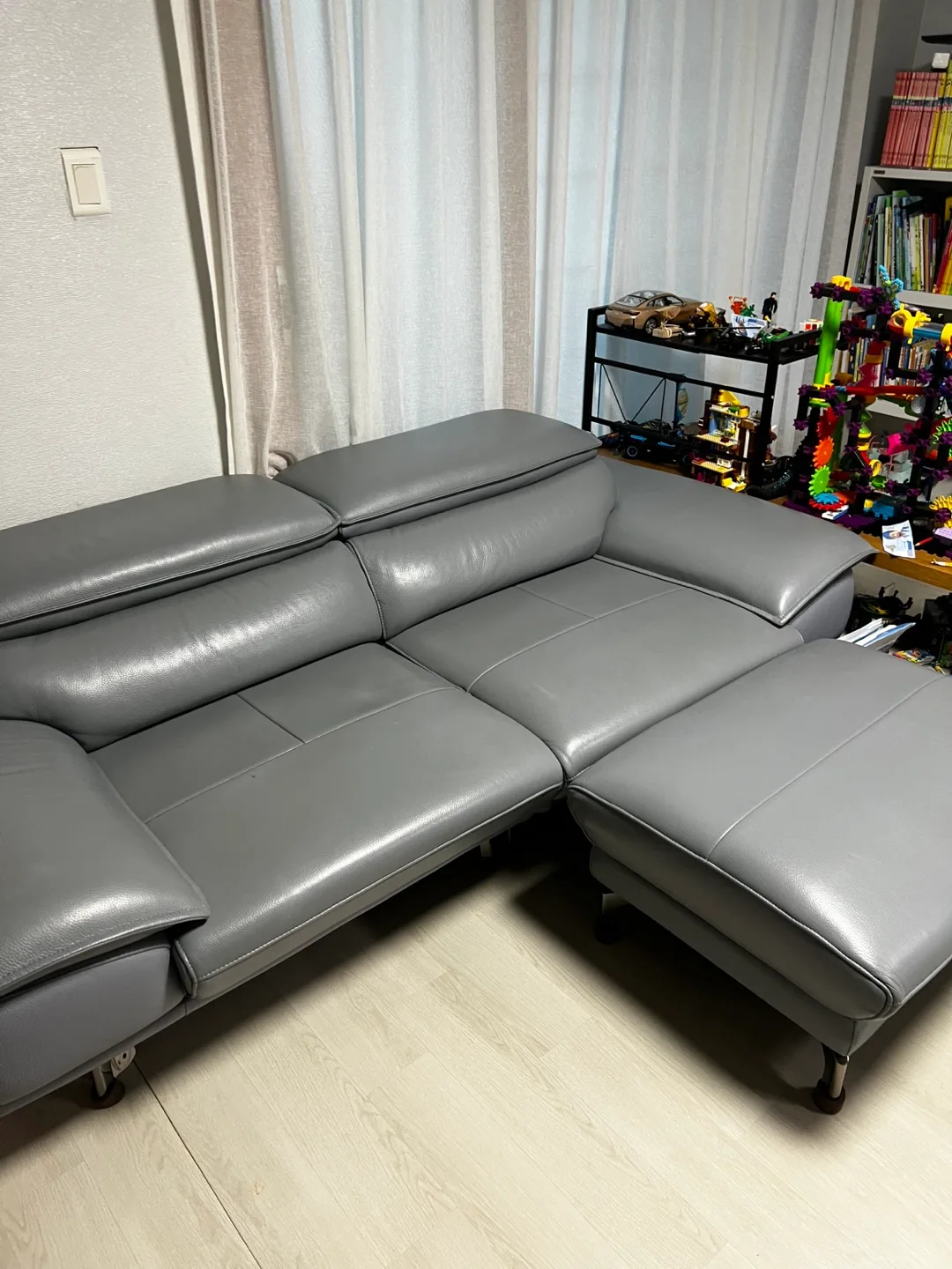 한샘 가죽 소파, 스툴 포함