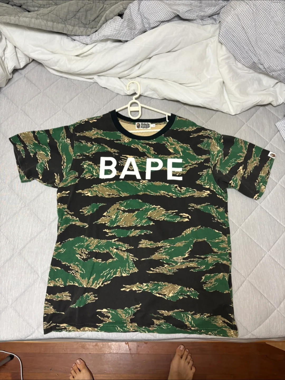 베이프 카모 티셔츠 L
