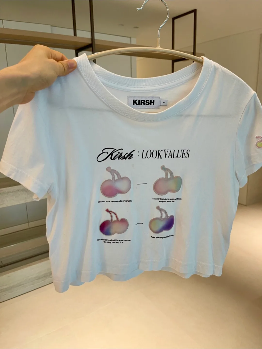 키르시 크롭 반팔티 1사이즈