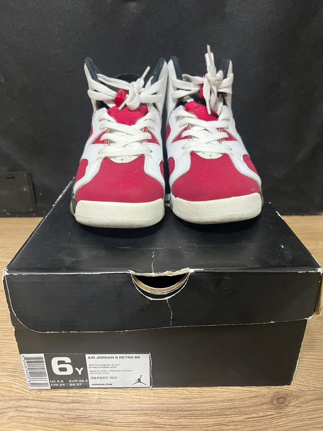 조던6 카마인 240 한정판 나이키 nike jordan 운동화