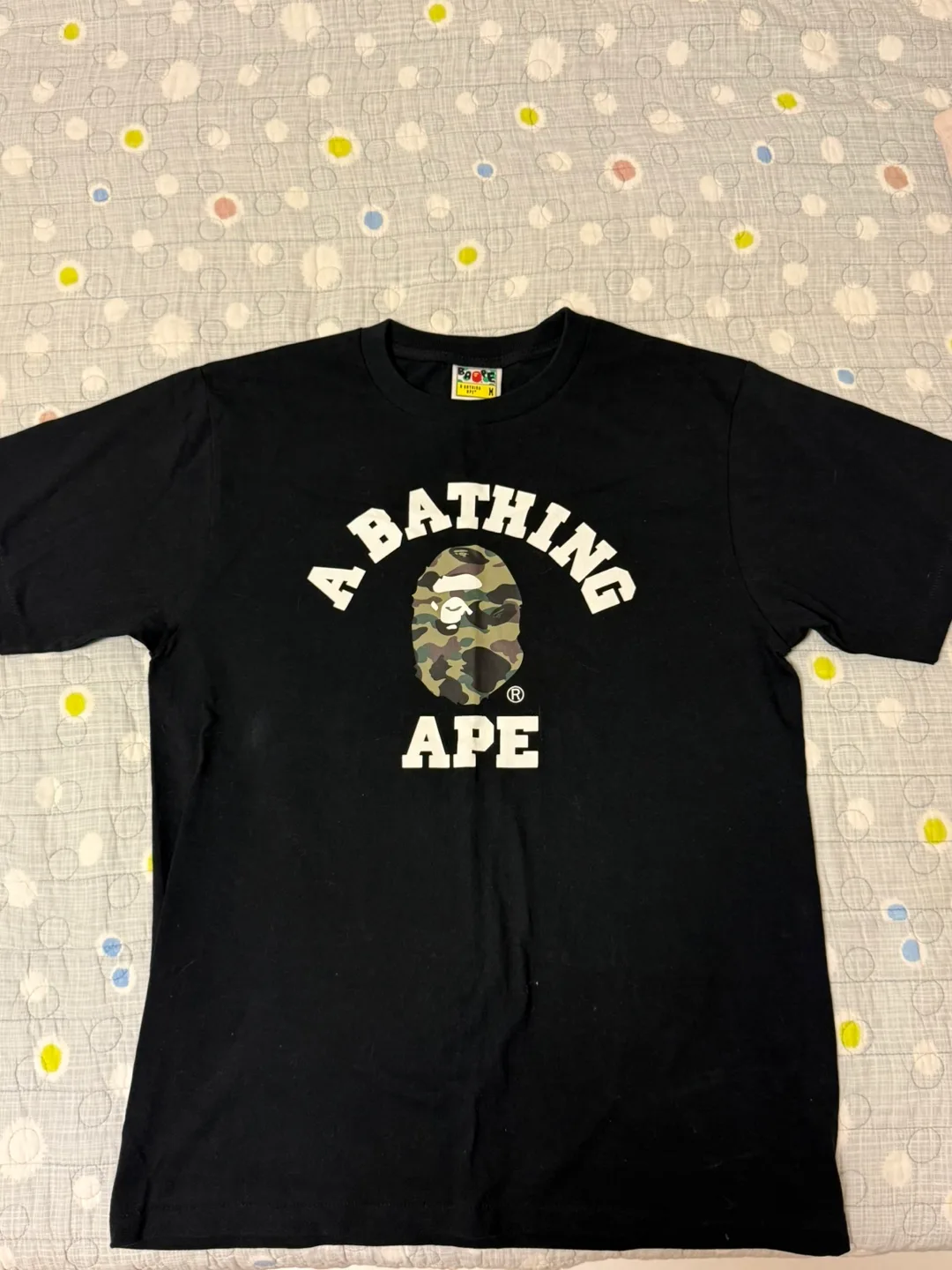 BAPE 반팔 티셔츠 블랙 X