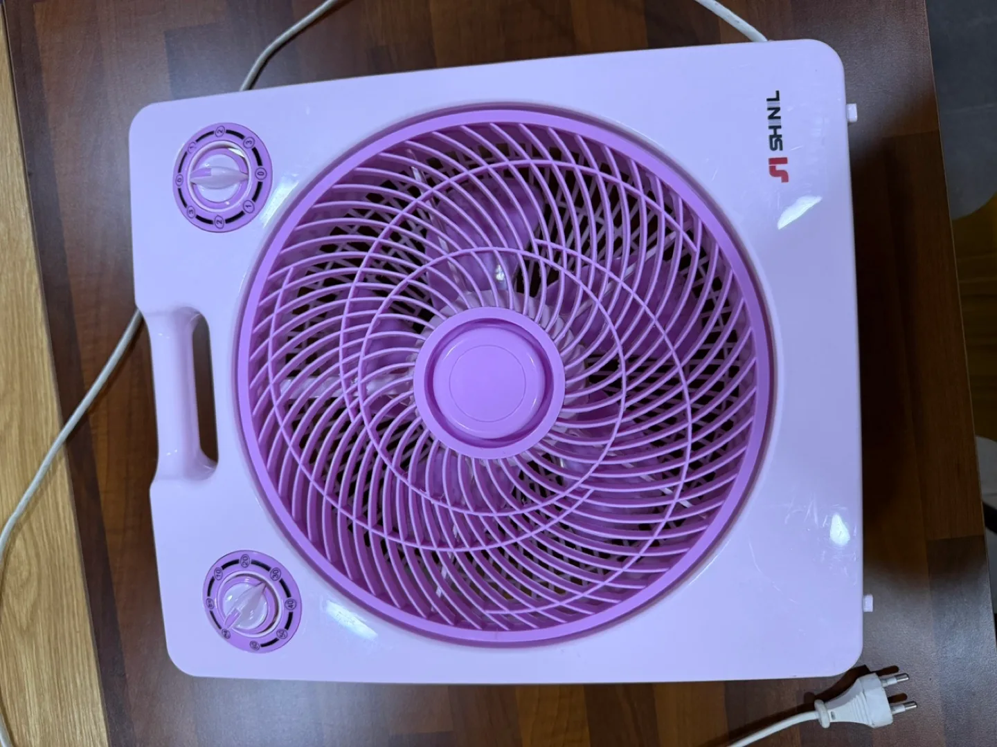 신일 탁상 선풍기 핑크색 하늘색