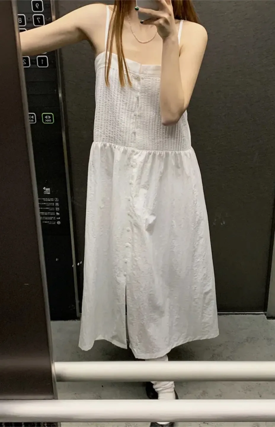 화이트 롱 가을원피스(새상품)