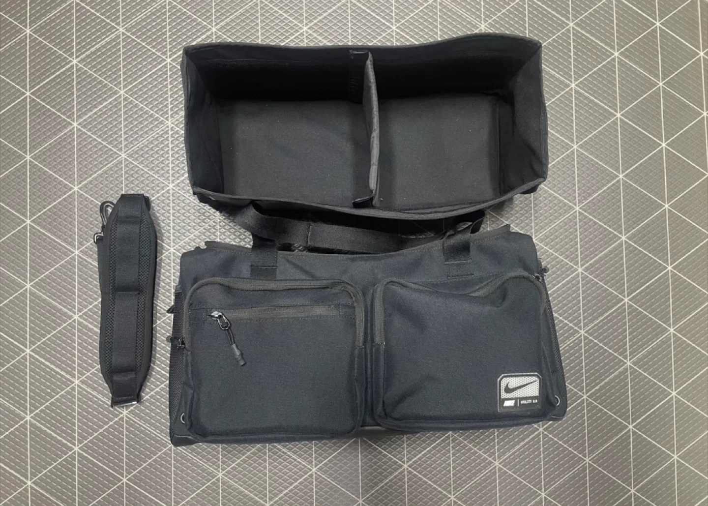 [중고] 나이키 유틸리티 파워 2.0 더플백 스몰 31L 블랙 + 이너백