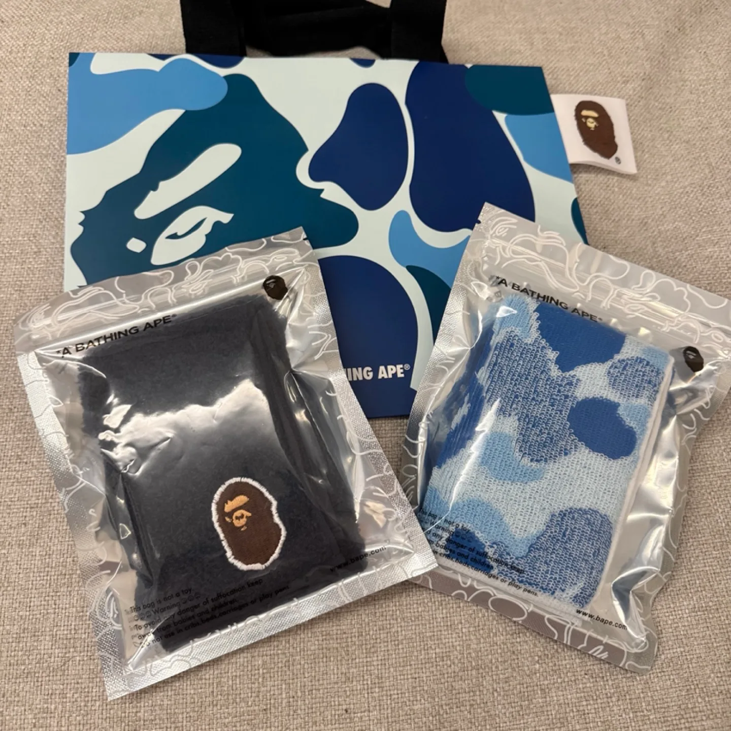 베이프 타올 핸드타월 / 블루카모, 빅에이프 네이비