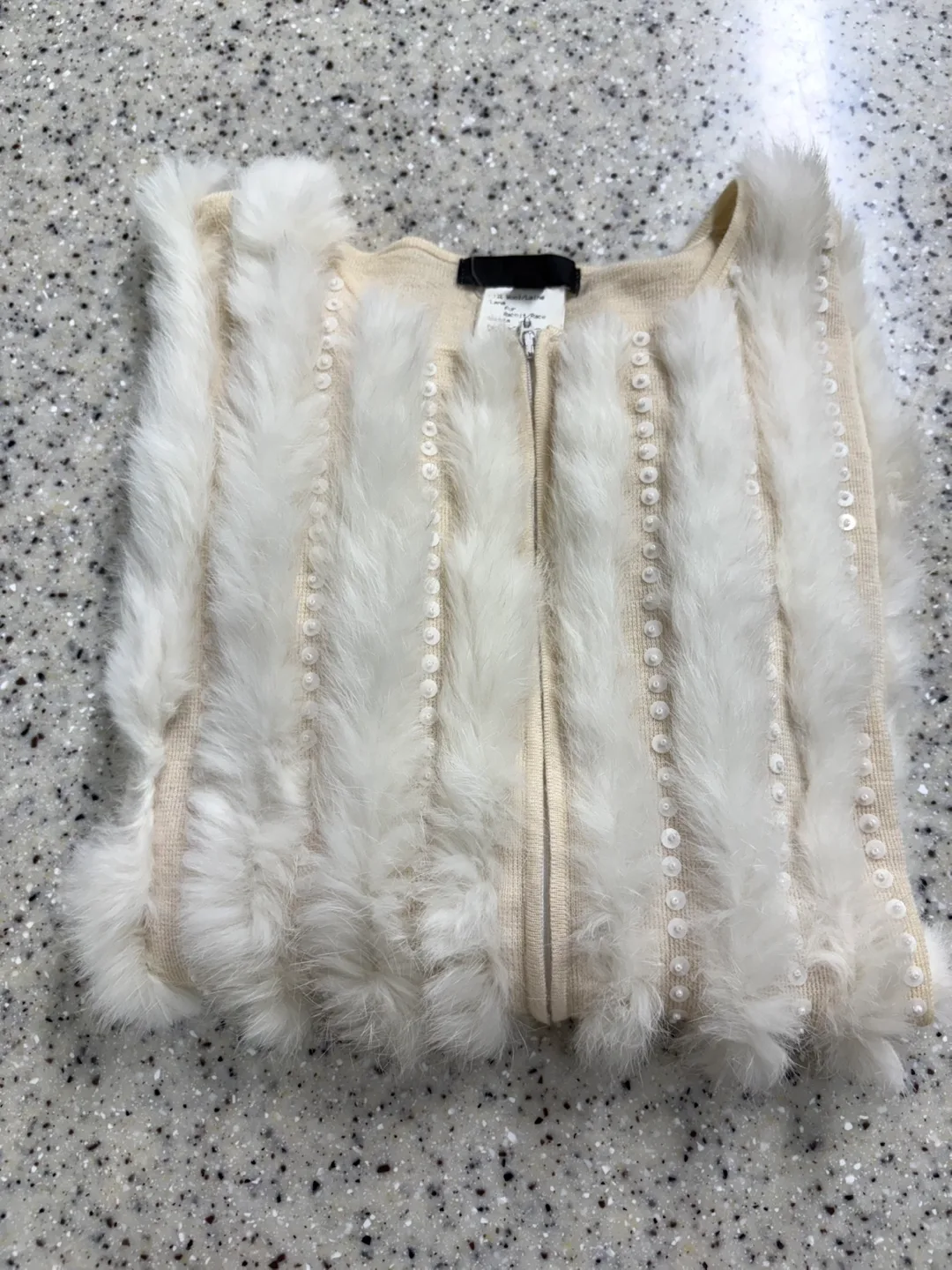 퍼 니트 가디건