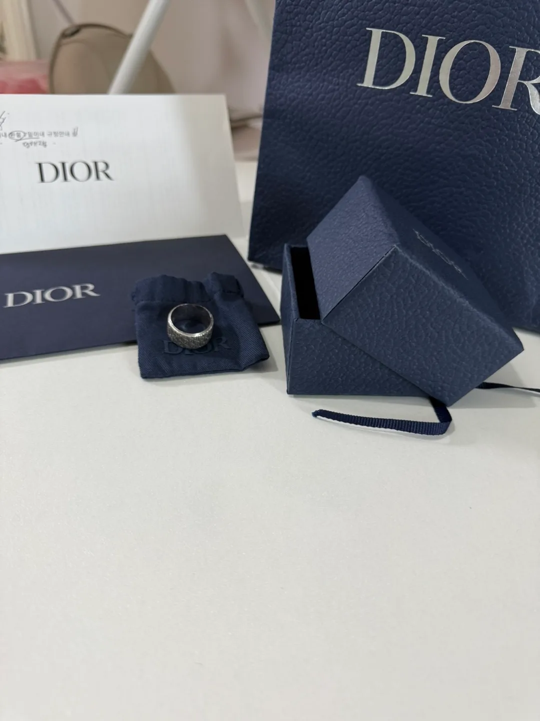 디올 오블리크 반지 팝니다.