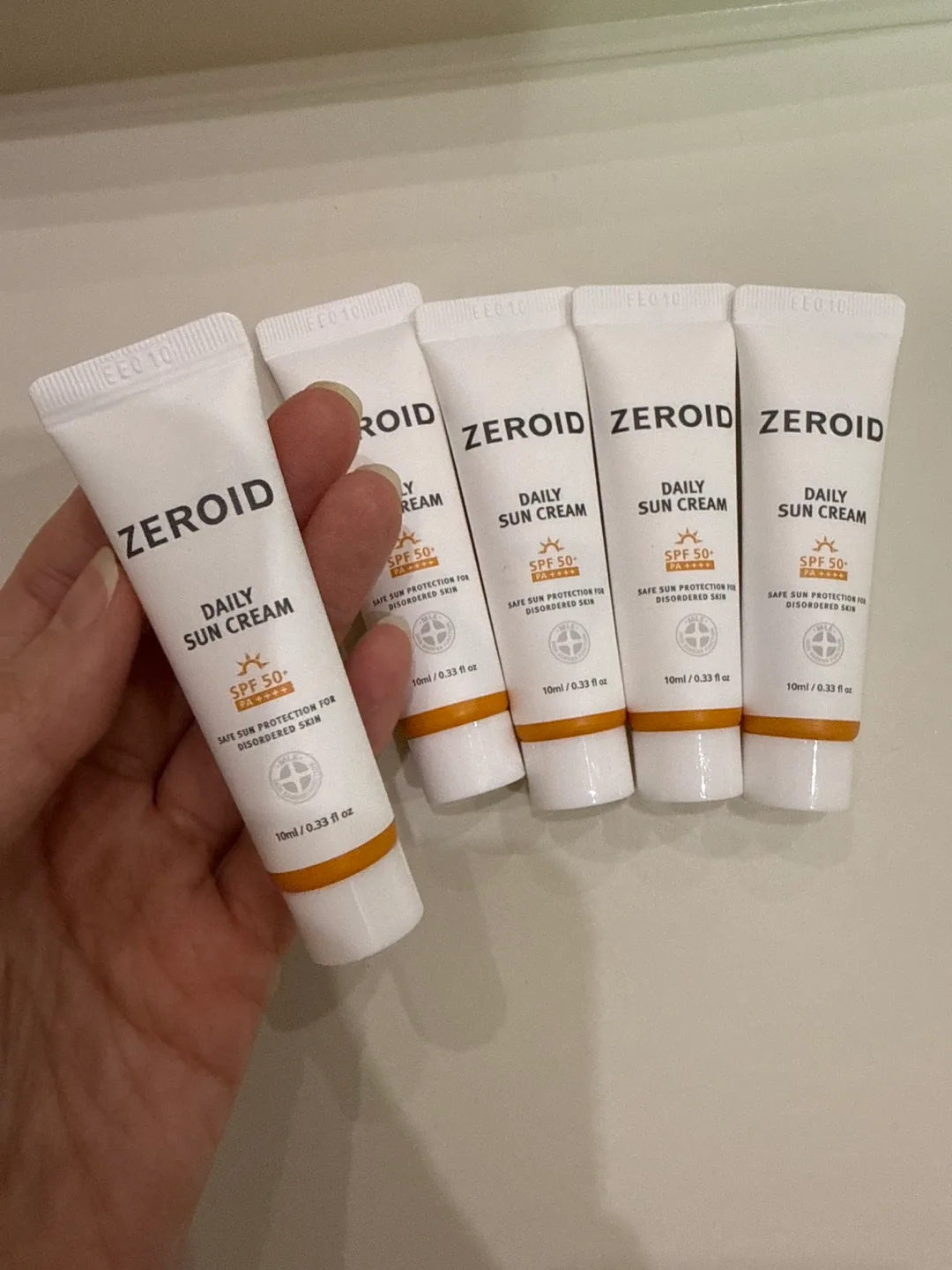Zeroid 선크림 10ml 새상품 5개 일괄