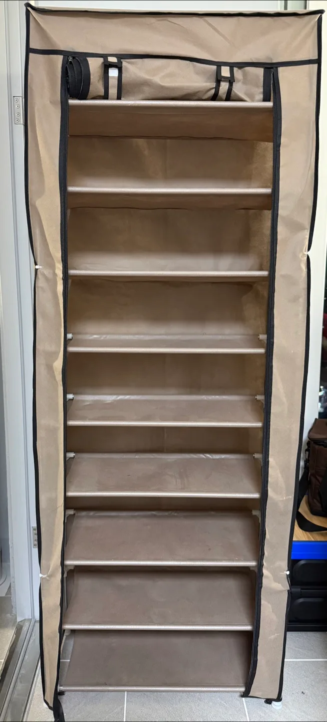 부직포 9단 신발 정리대입니다