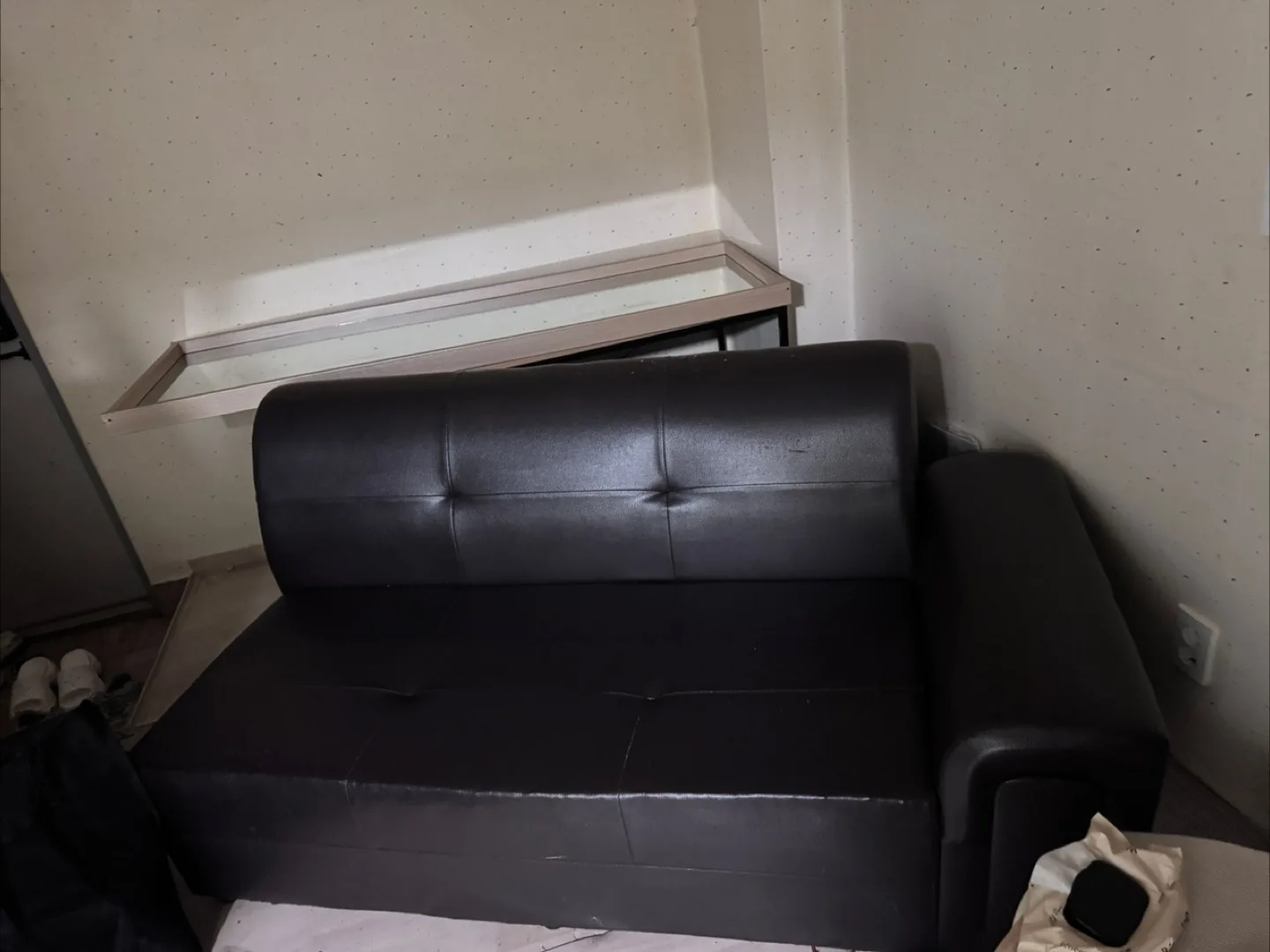 갈색 중고 소파