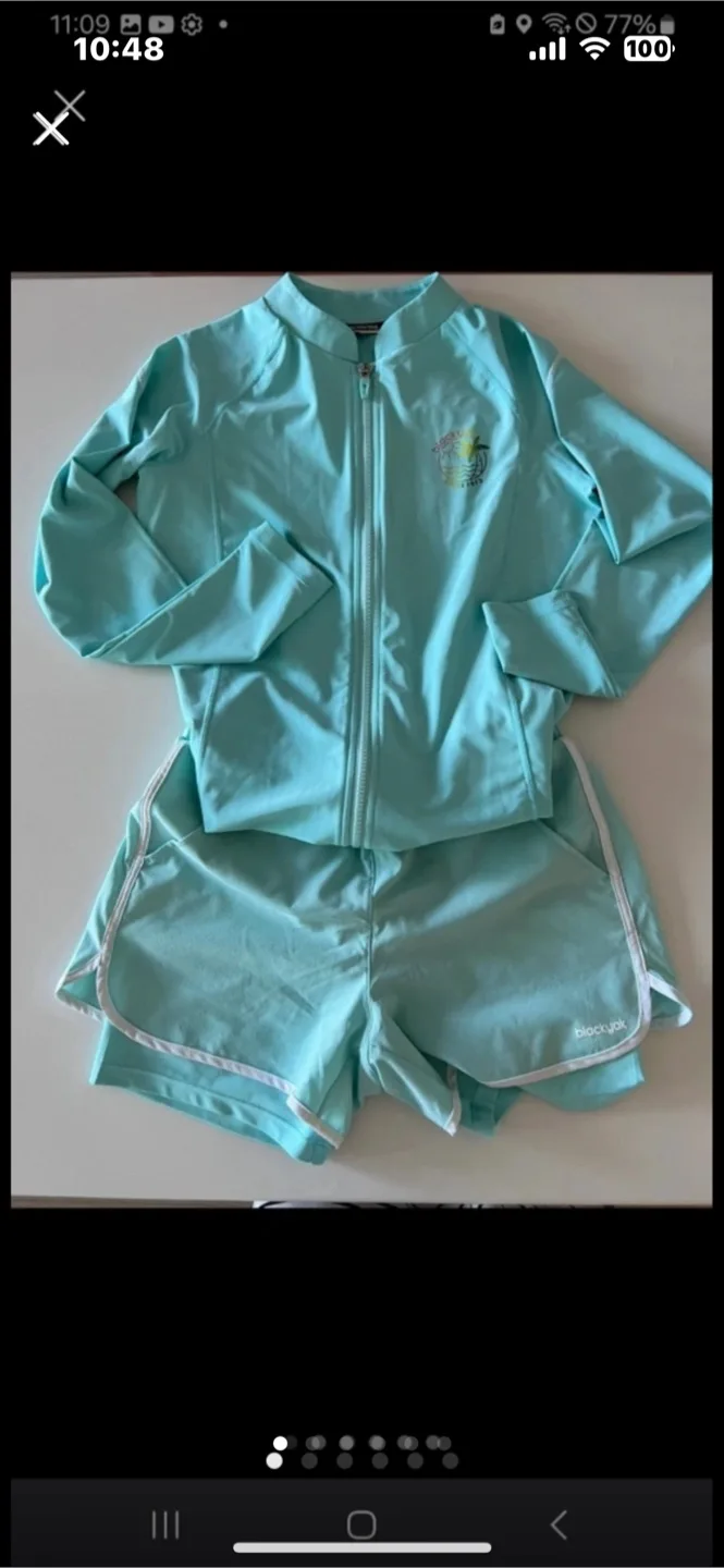 블랙야크 래쉬가드 세트 165 사이즈 민트 세트