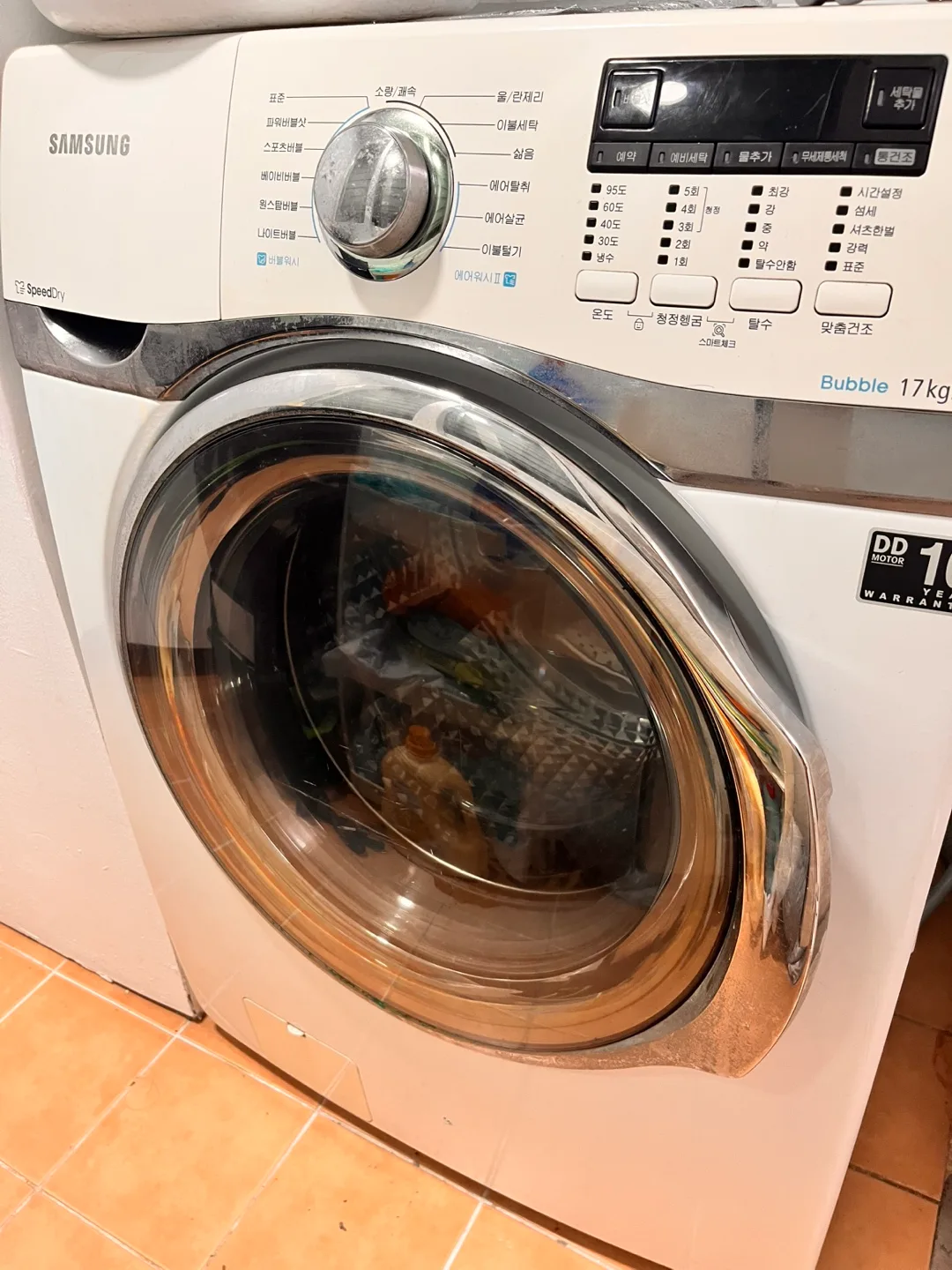 삼성 버블 17kg 세탁기