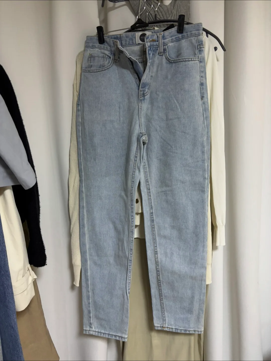 모코블링 연청 데님 바지 스몰 중고