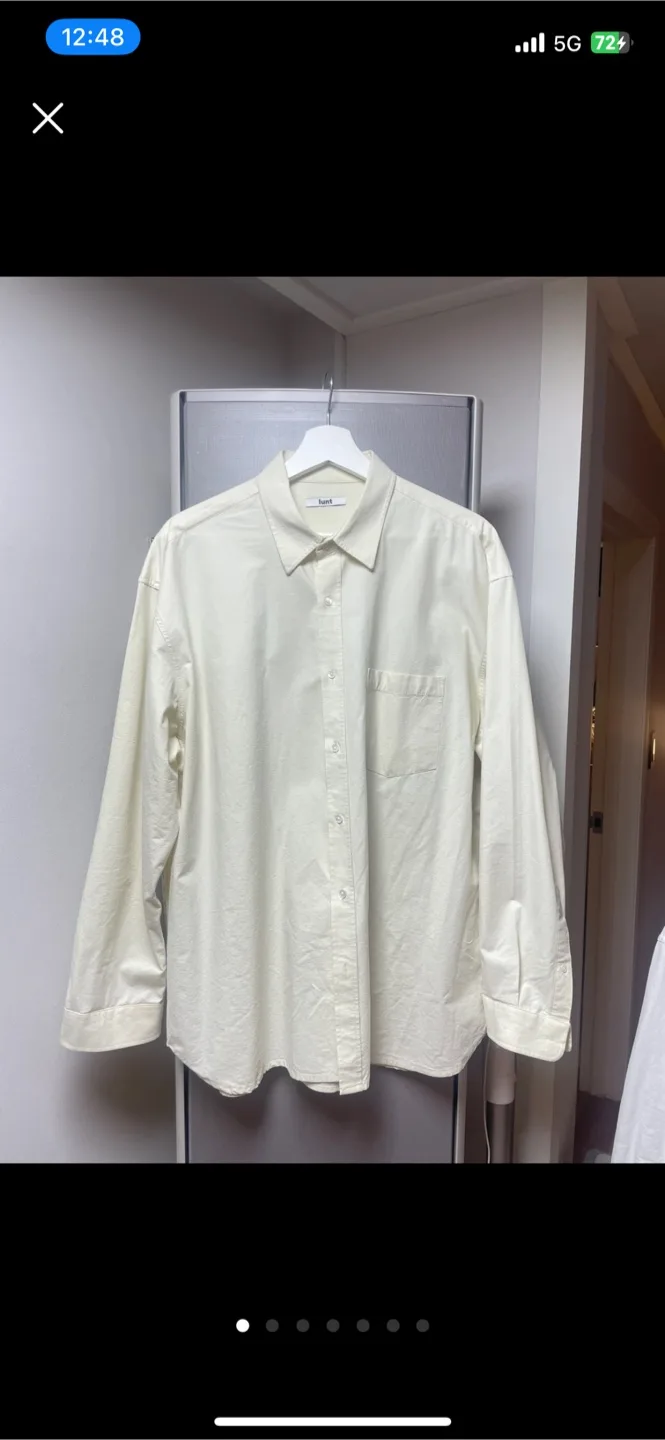 런트 스테디 바이오 코튼 셔츠 L ( 크림)