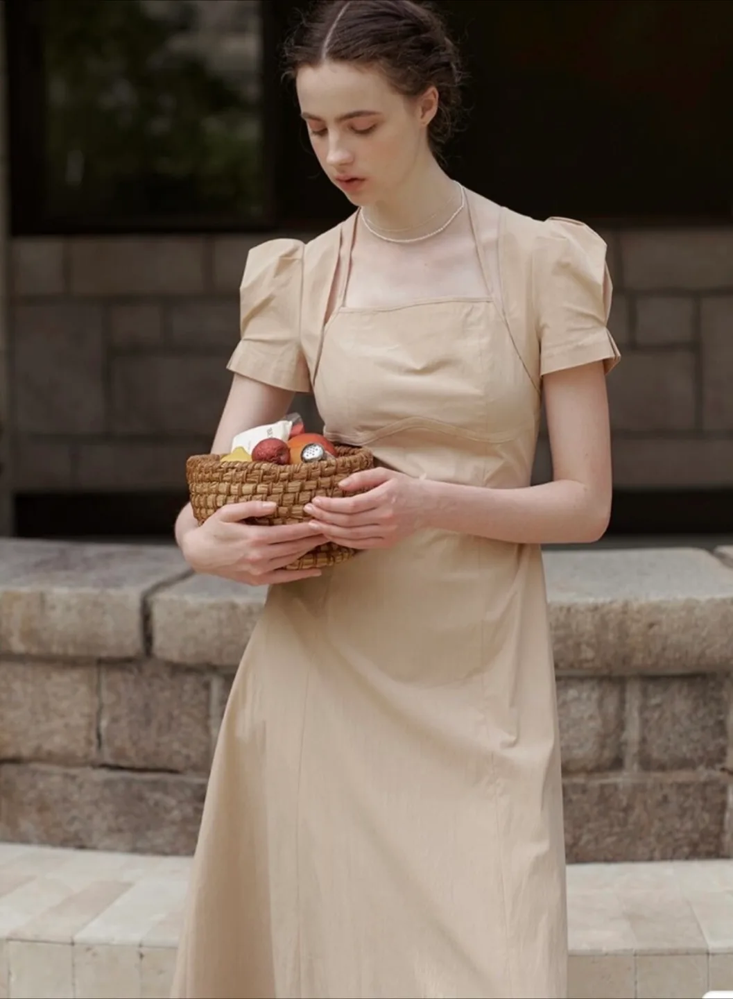 플로움 베이지원피스 L