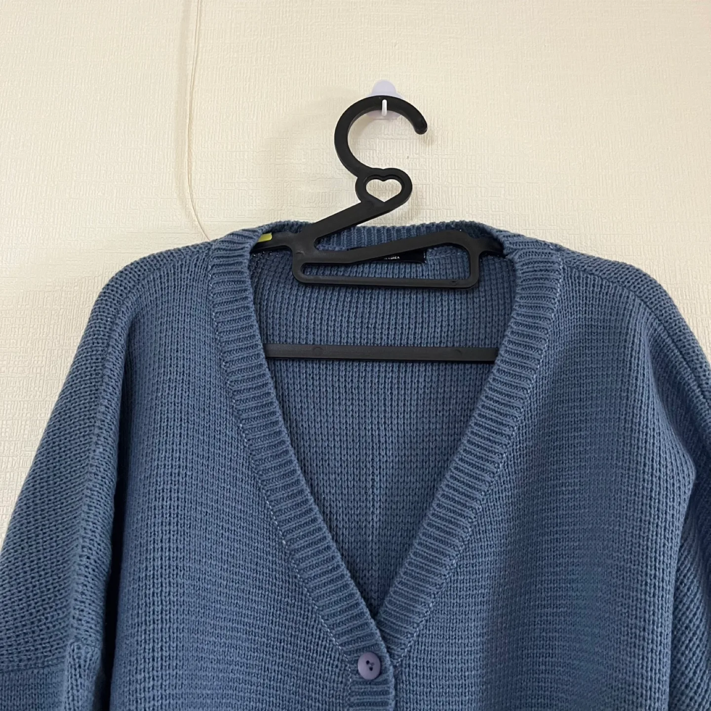중고 ) 딥블루 브이넥 가디건