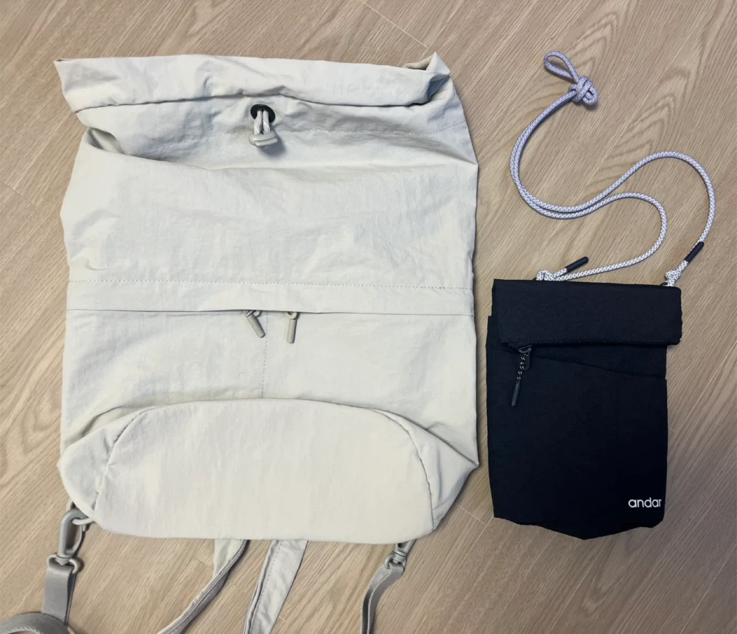 안다르 백팩+미니백 세트