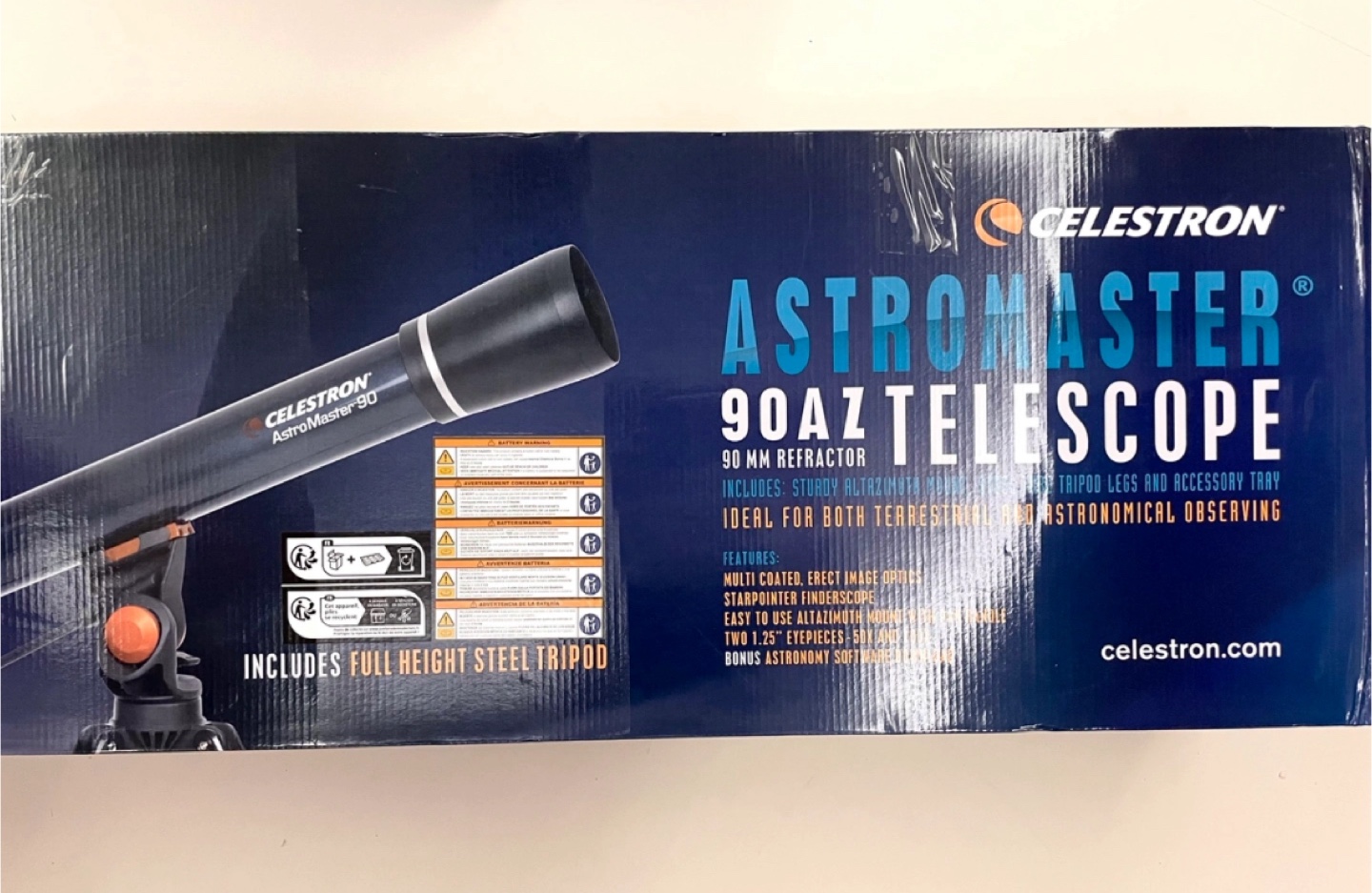 셀레스트론 AstroMaster INSPIRE 90 AZ 굴절식 천체망원경