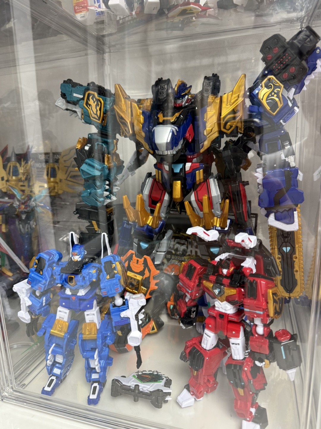 렉스카이저 D9 풀셋 신품급 팝니다. 미니특공대 최강공룡