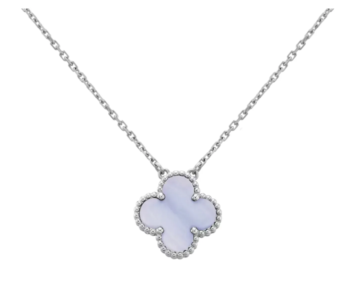 반클리프 칼세도니 화골 목걸이 (극미중고)