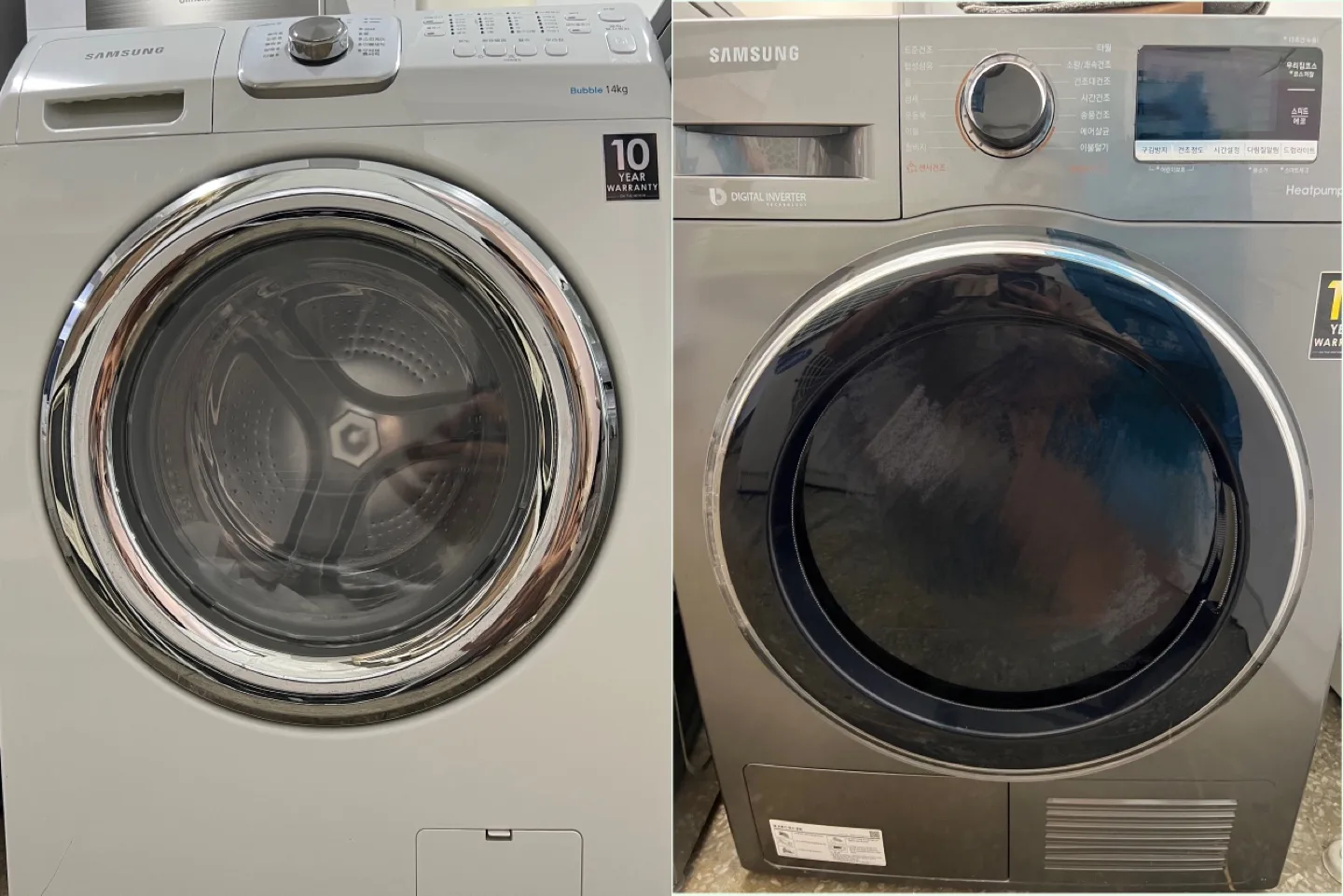 🚛가능) 2020년 삼성전자 14kg드럼세탁기 +삼성9kg 건조기