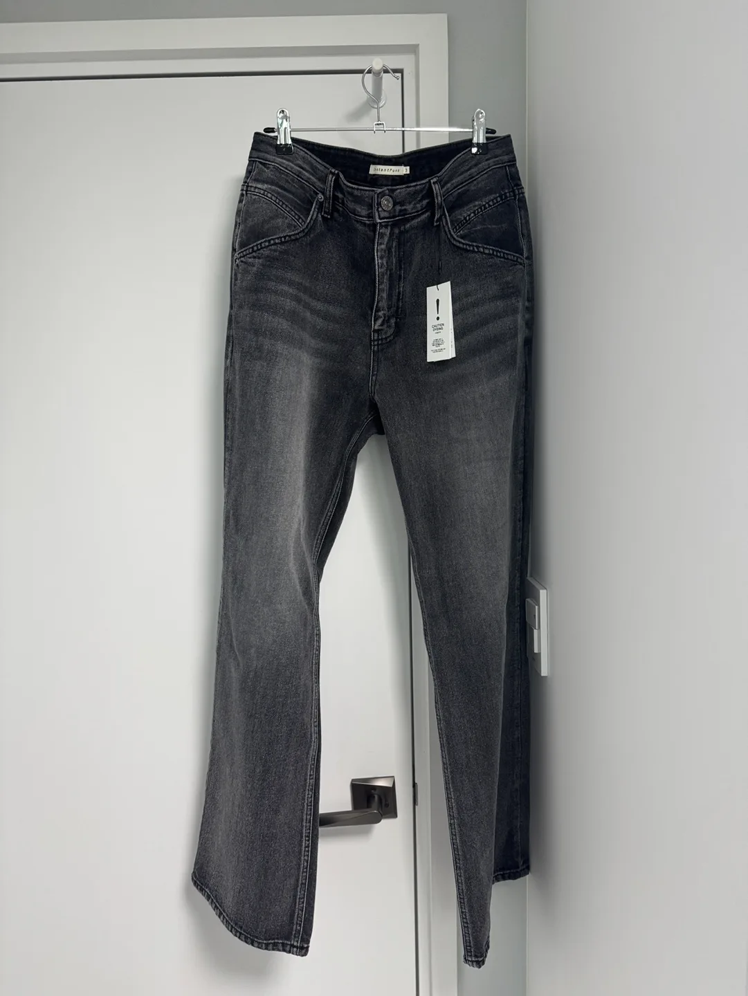 [31] 인스턴트 펑크 맨즈 와이드 데님 팬츠 블랙