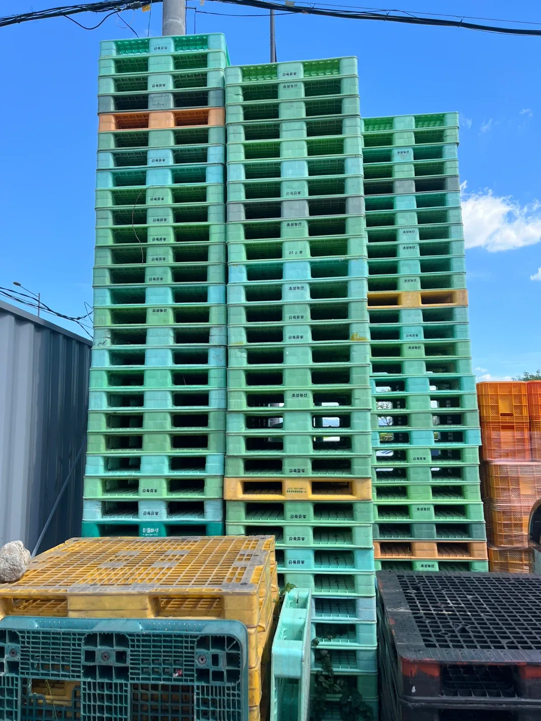 플라스틱 중고 파렛트 중량용 940/940 판매합니다