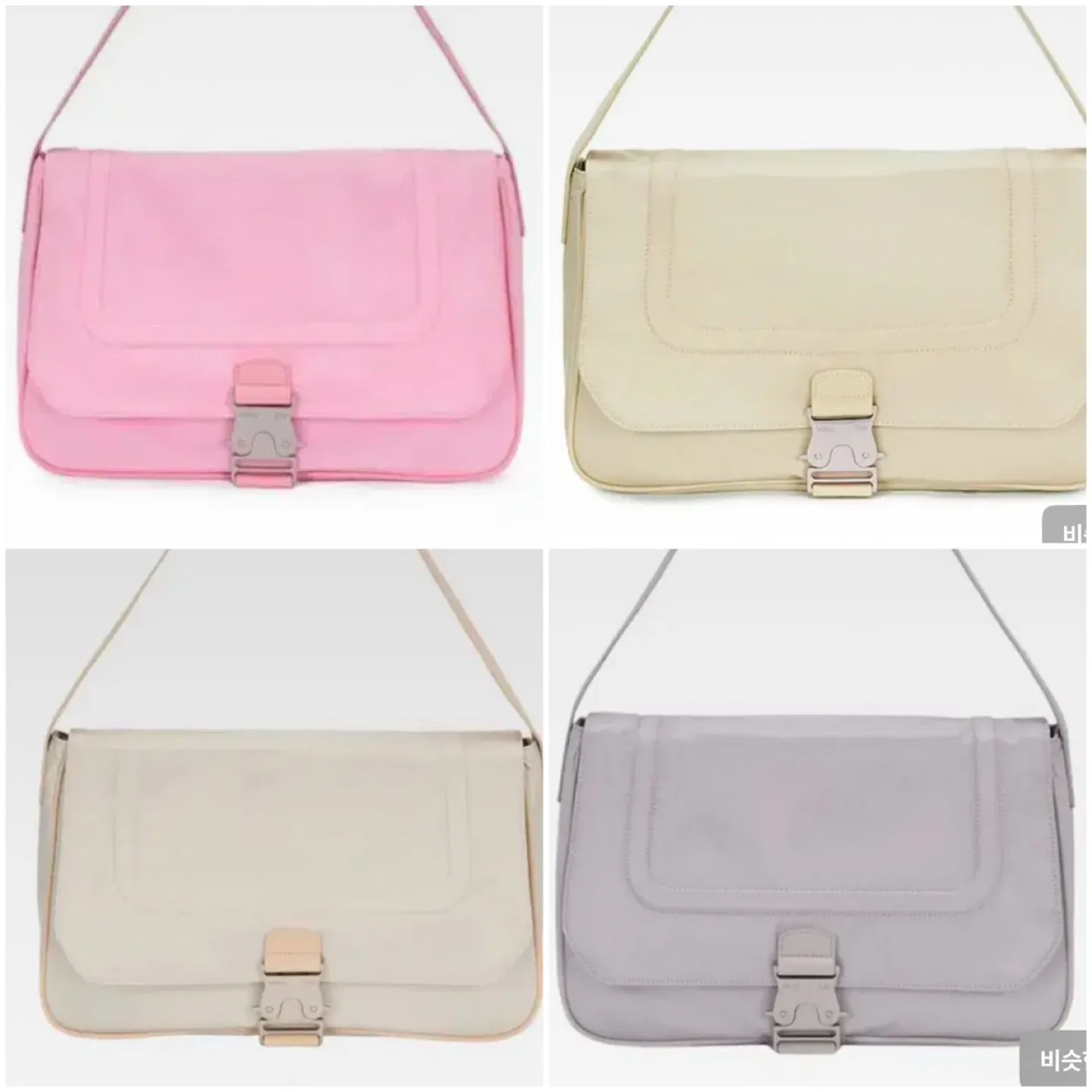 [4컬러]마뗑킴 버클백 핑크/베이지/아이보리/실버그레이