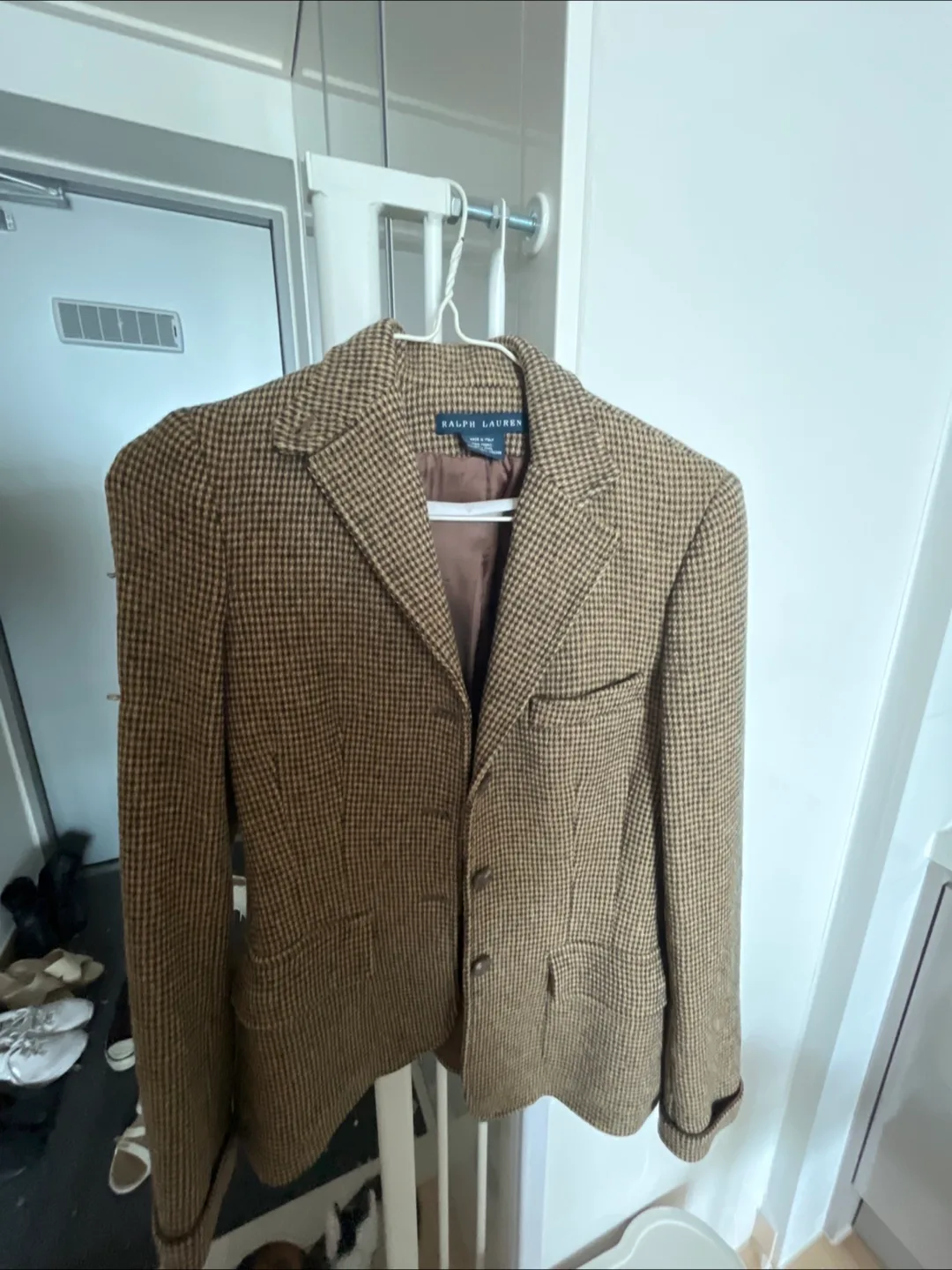 랄프로렌 울 자켓 브라운 중고