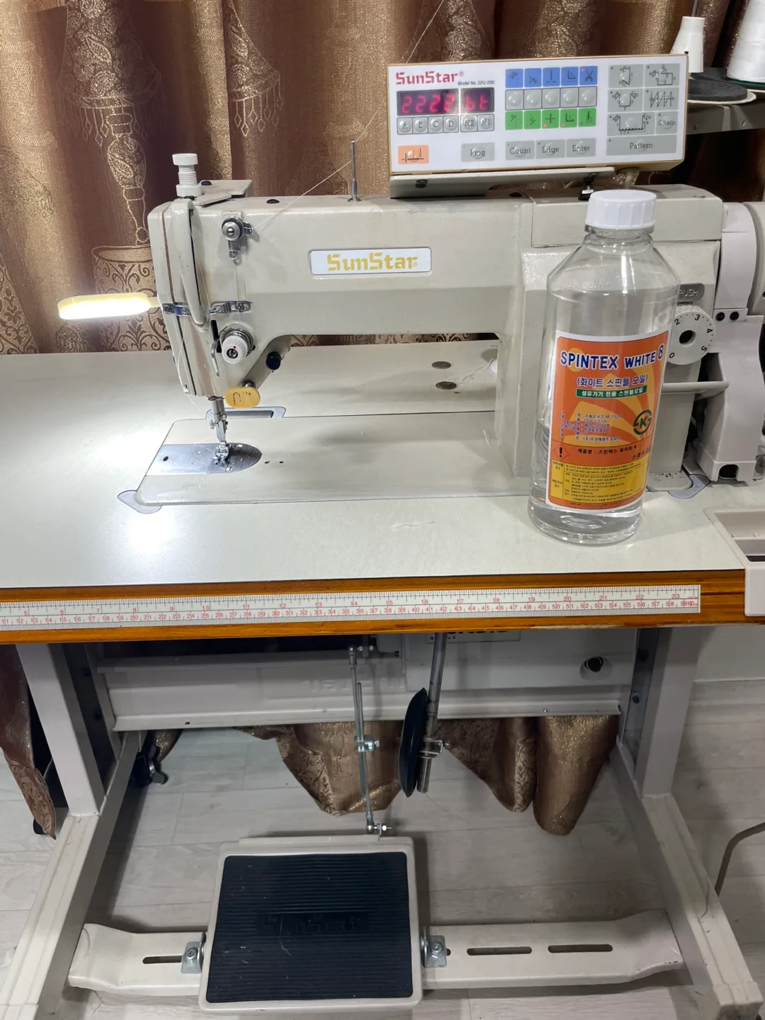 중고)선스타 공업용 컴퓨터 미싱 SPL-200