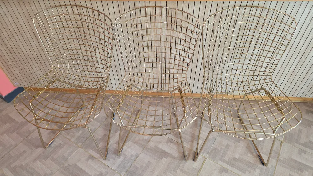 예쁜 금색 의자, 식탁 의자, 카페 의자 판매