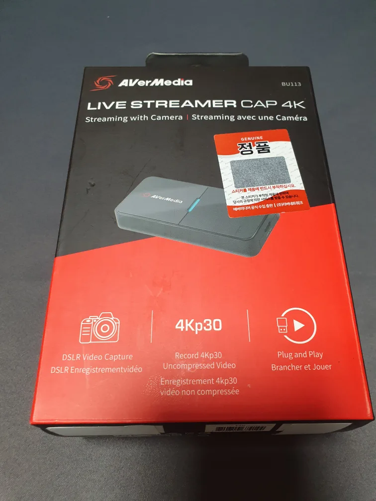 AVerMedia Live Streamer Cap 4K BU113 캡쳐보드