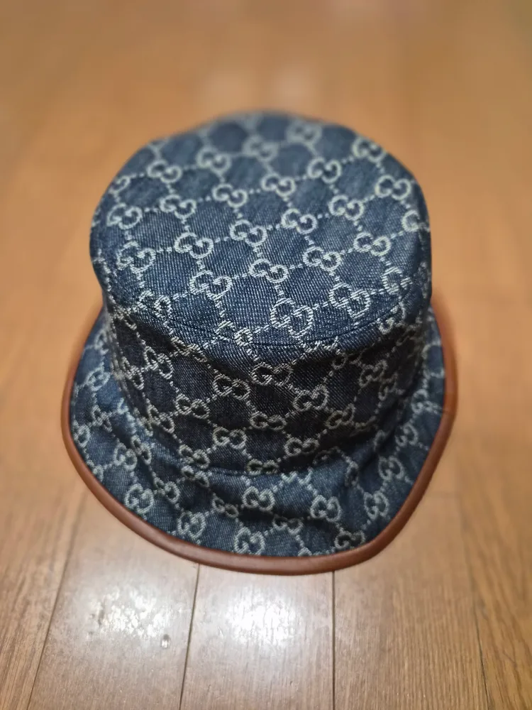 (정품) 구찌 GG 캔버스 벙거지 버킷햇 L 사이즈 명품 모자