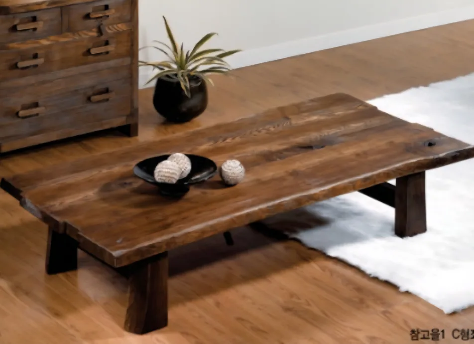 중고가구 미담가구 참고을 1700 물푸레 원목 좌탁