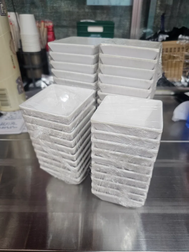 사각 흰색 볼 세트