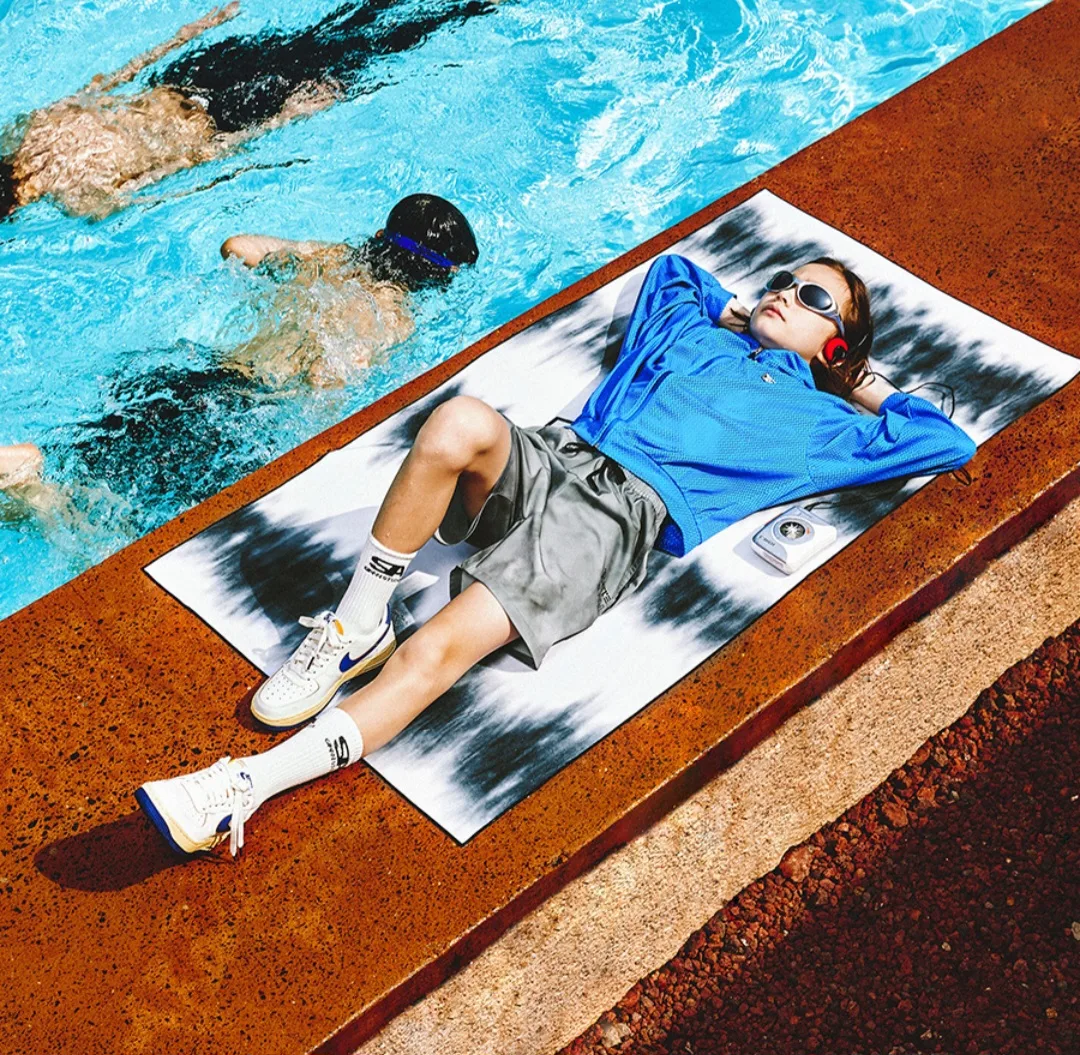 [미사용새상품] 배럴 X SANN 콜라보 비치 타월