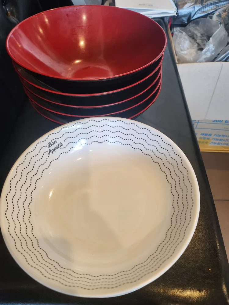 중고 그릇 세트 우동 덮밥 그릇