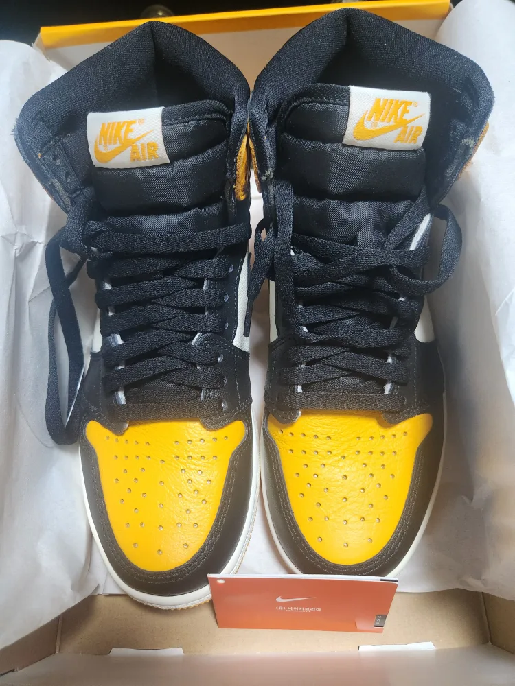조던1 레트로 하이 OG Taxi 255 (나코탭 극미중고)